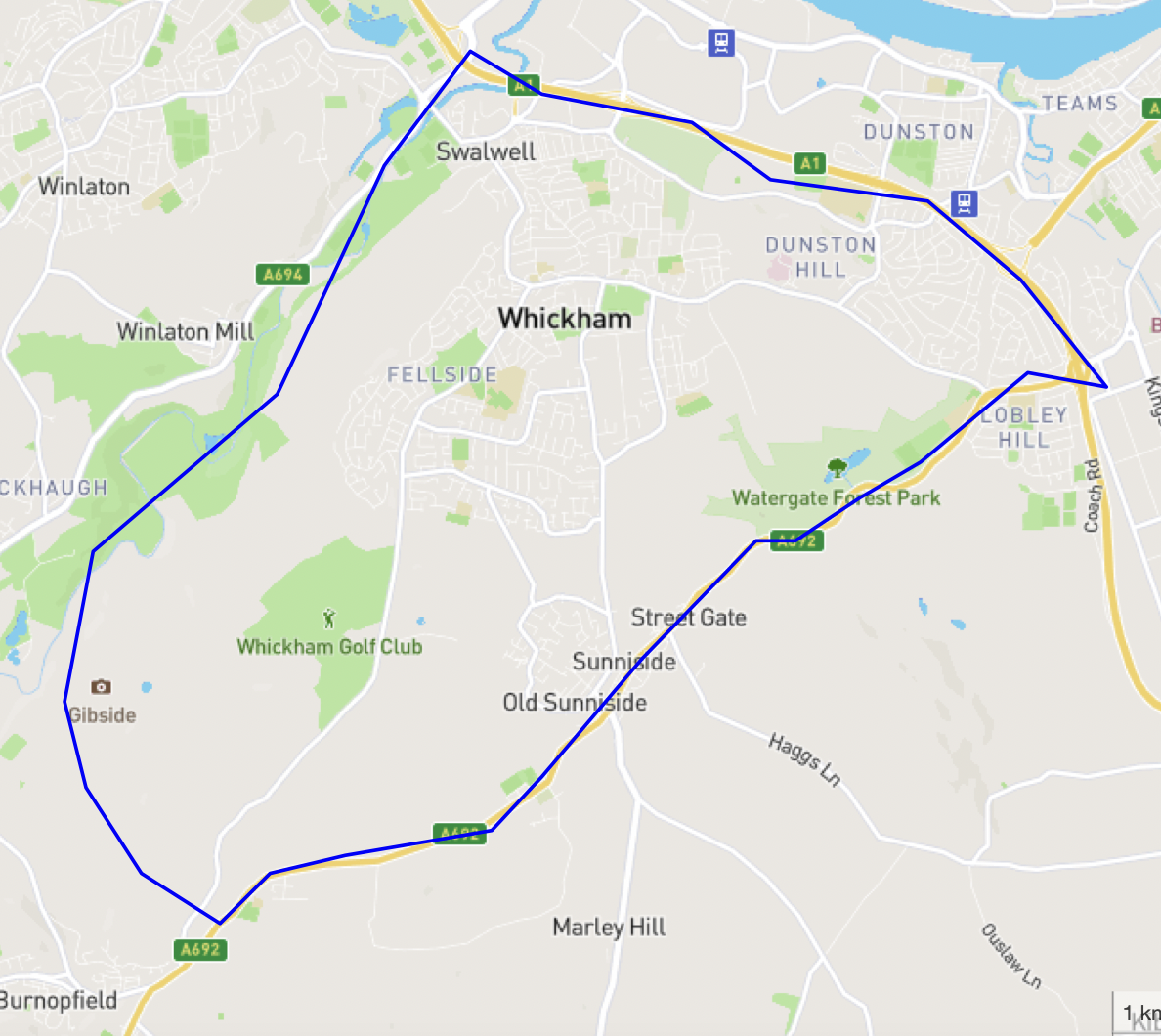 Sunniside Practice Boundary