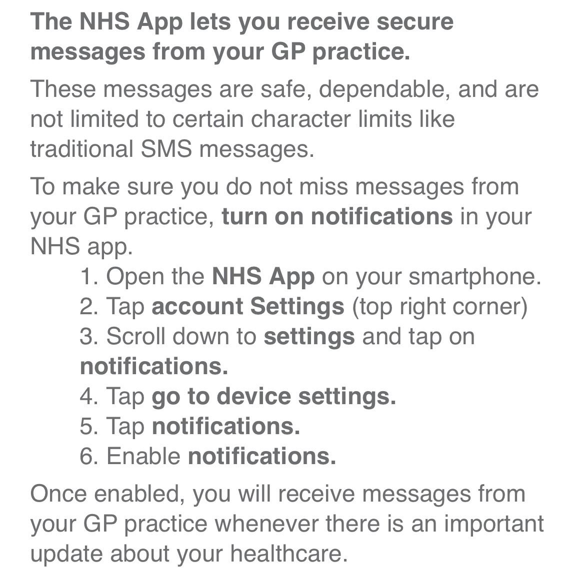 NHS app